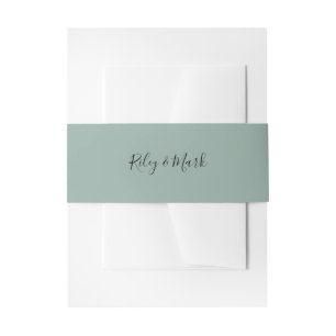 Belly Band Wedding Suite Invitation Wrap E705