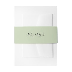 Belly Band Wedding Suite Invitation Wrap E705 Invitation Belly Band