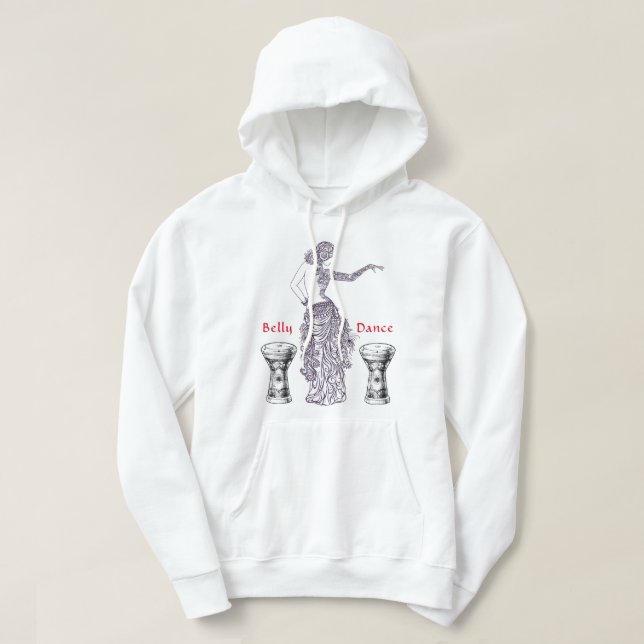 Belly Dance Basic Hoodie Sweatshirt (Design Front)