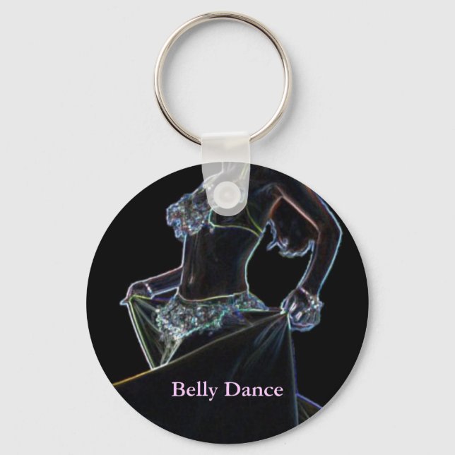 Belly Dance black Key Ring (Front)