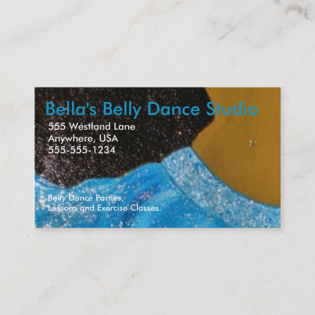 Belly Dance Business Card (Front)