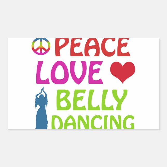 Belly Dance designs Rectangular Sticker (Front)