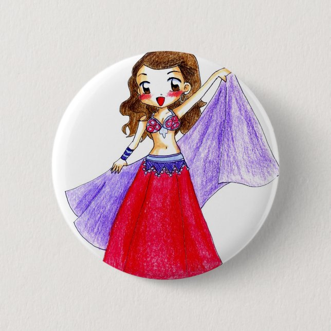 Belly dance - Fatima 6 Cm Round Badge (Front)