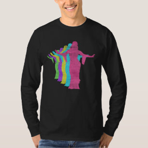 Belly Dance Woman 80s Colors 1980s T-Shirt