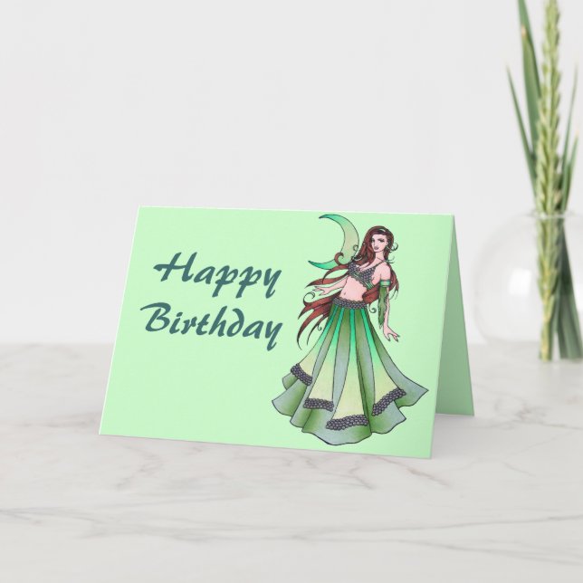 Belly Dancer Birthday Cards (Front)
