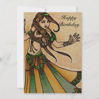 Belly Dancer Birthday Cards