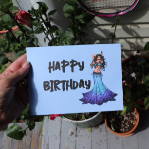 Belly Dancer Birthday Cards