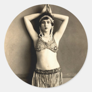 Belly Dancer Classic Round Sticker