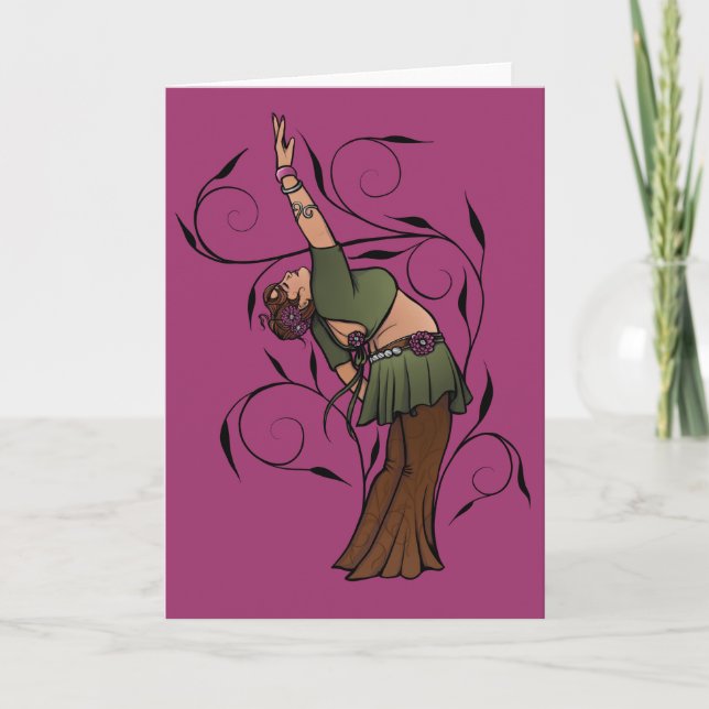 Belly Dancer Dawn Backbend Card (Front)