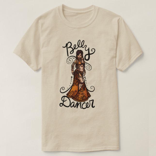 Belly Dancer Goddess  T-Shirt (Design Front)