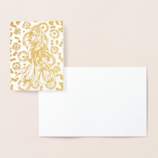 Belly Dancer Gold Foil Card