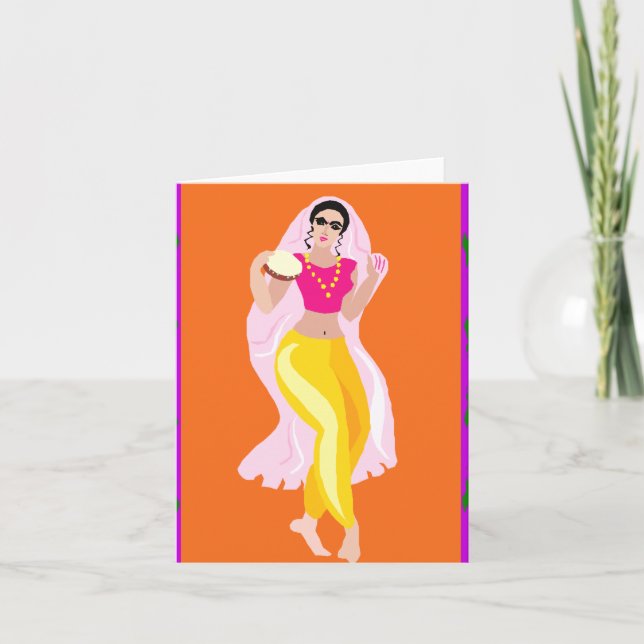 Belly Dancer Holiday Card (Front)