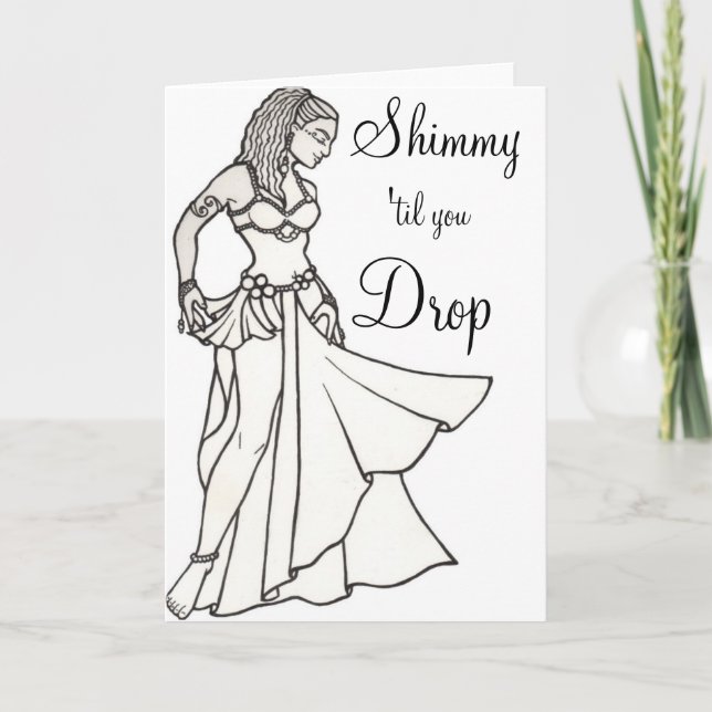 Belly Dancer Holiday Card (Front)