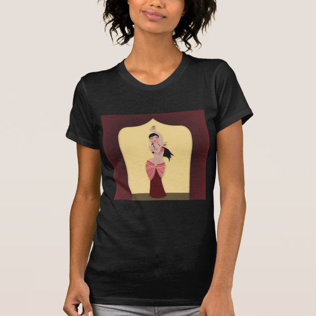 Belly Dancer Middle Eastern dancer T-Shirt (Front)