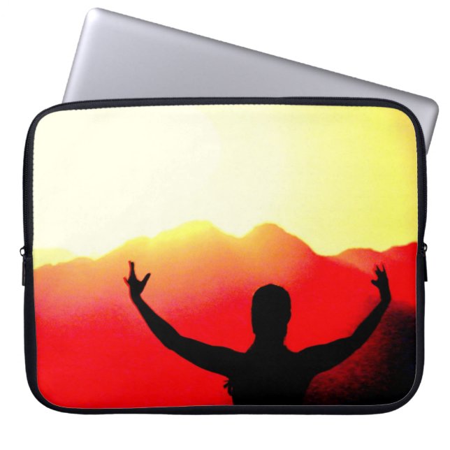 Belly dancer Sunrise Laptop Sleeve (Front)