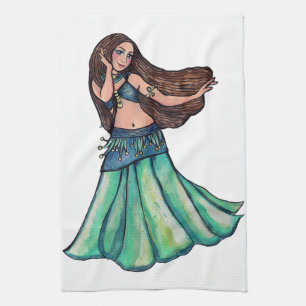 Belly Dancer                                       Tea Towel