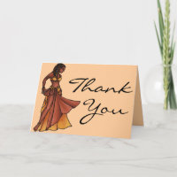 Belly Dancer Thank You Cards