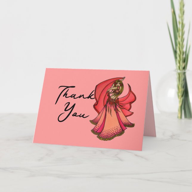 Belly Dancer Thank You Cards (Front)