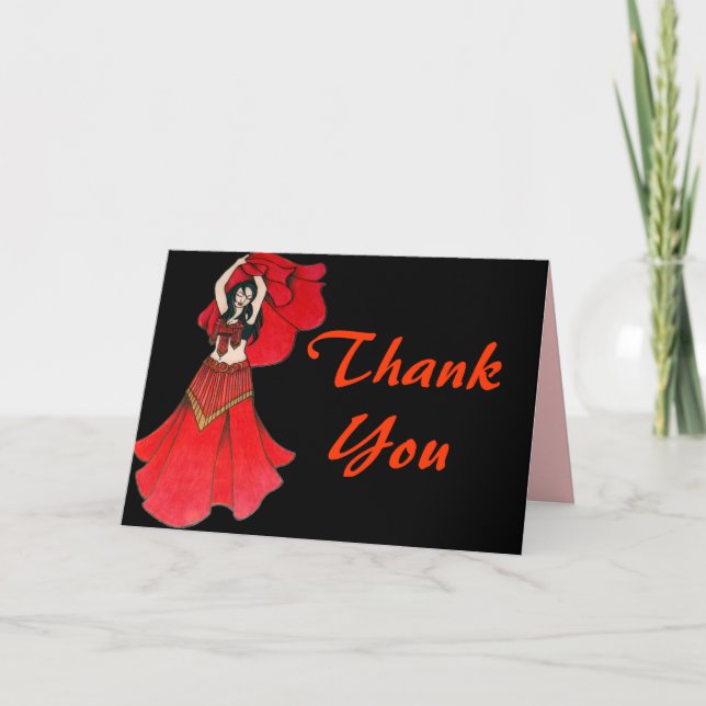 Belly Dancer Thank You Cards (Front)