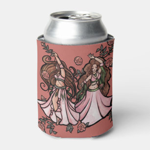 Belly Dancers Roses Pink Mauve Rose Belly Dance    Can Cooler