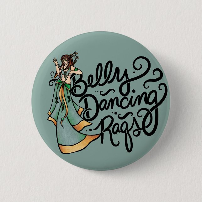 Belly Dancing Raqs Belly Dancer                    6 Cm Round Badge (Front)