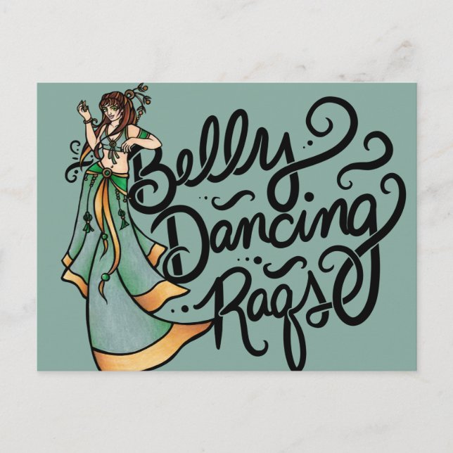 Belly Dancing Raqs Belly Dancer                    Postcard (Front)