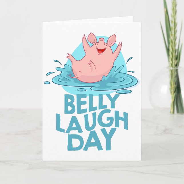 Belly Laugh Day - Appreciation Day Card (Front)