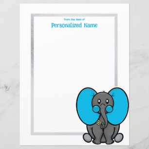 Belly Phant Grey Unlined Paper Sheet