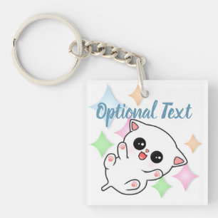 Belly Rub Time Kitten Key Ring