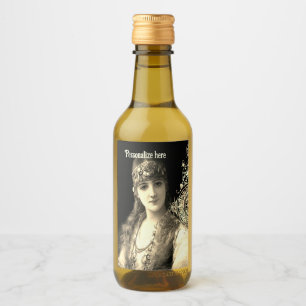 Bellydancer hafla boho gypsy wedding  wine label