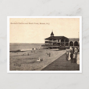 Belmar NJ, Gordon's Pavilion, Beach Front, Vintage Postcard