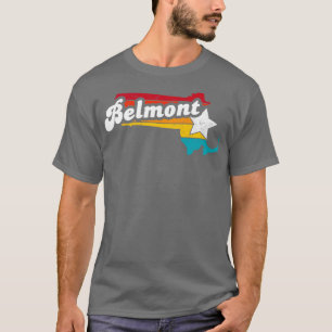 Belmont Massachusetts Vintage Distressed Souvenir T-Shirt