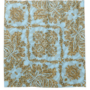 Belmonte Diolle Elegant Damask Shower Curtain