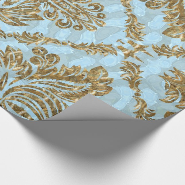 Belmonte Elegant Damask Wrapping Paper (Corner)