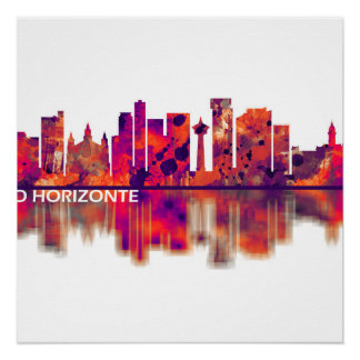 Belo Horizonte Brazil Skyline Poster