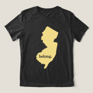 Belong In New Jersey State Pride Tri-Blend Shirt