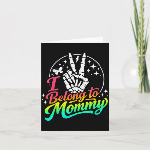 Belong to mummy cute mother's day mama mum saying card