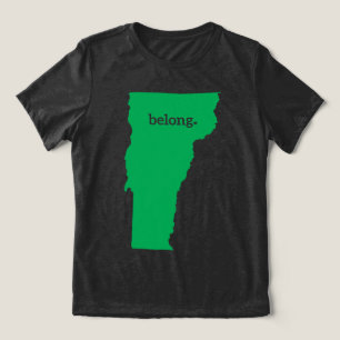Belong Vermont Map State Pride Tri-Blend Shirt