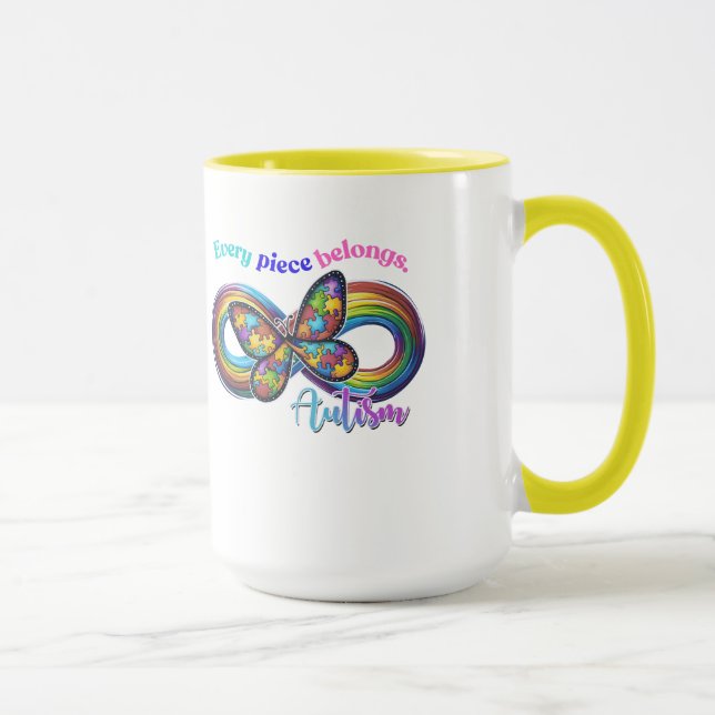 Belonging in Every Sip – Autism Puzzle Mug (Right)