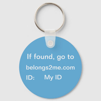 belongs2me.com Circle Key Chain