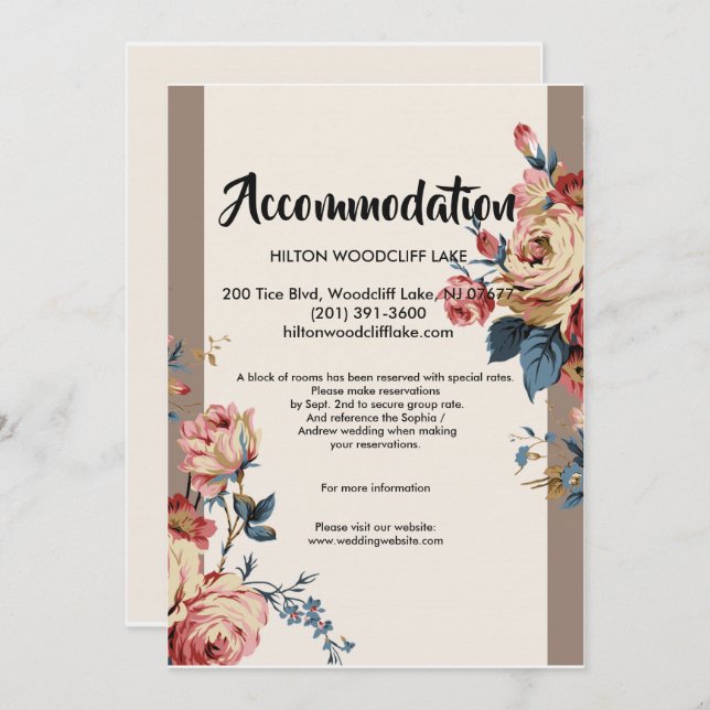 beloved  accommodate Enclosure Invitation (Front/Back)