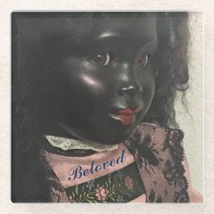 'Beloved' Beautiful Vintage Black Doll Coaster