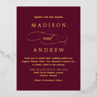 Beloved Burgundy and Gold Wedding
