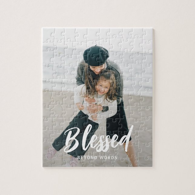 Beloved Caption Personalised Photo Puzzle (Vertical)