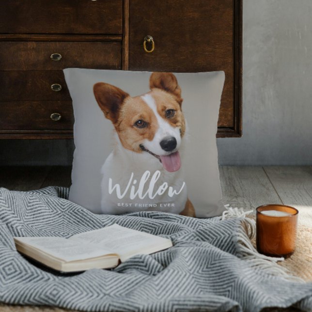 Beloved Caption Personalised Photo Throw Pillow (Creator Uploaded)