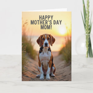 Beloved Dog Mothers Day Card