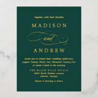 Beloved Emerald Green and Gold Wedding