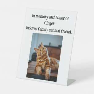 Beloved Family Cat Wedding Memorial Plaque Sign