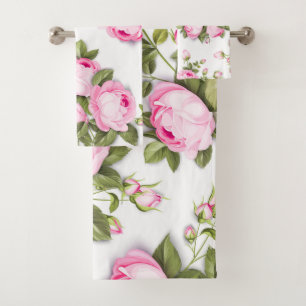beloved floral bath towel set