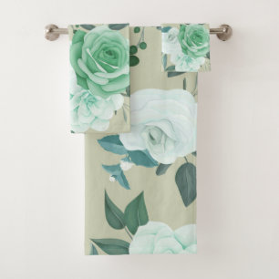 beloved floral bath towel set